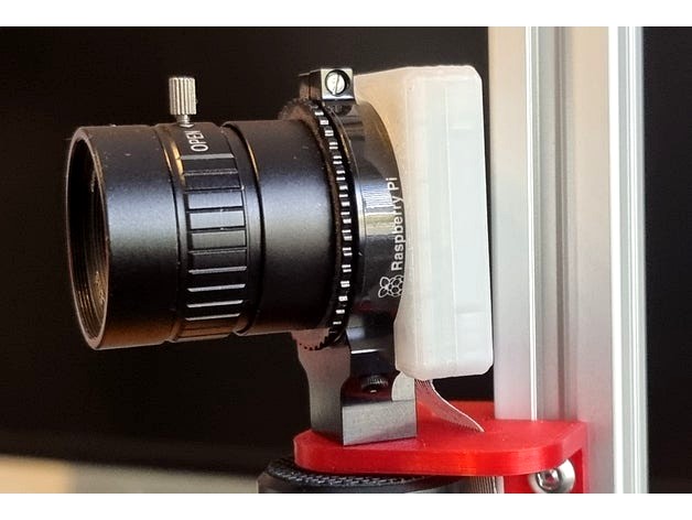 2020 T slot Extrusion Camera Mount (Pi HQ camera) by mettauk