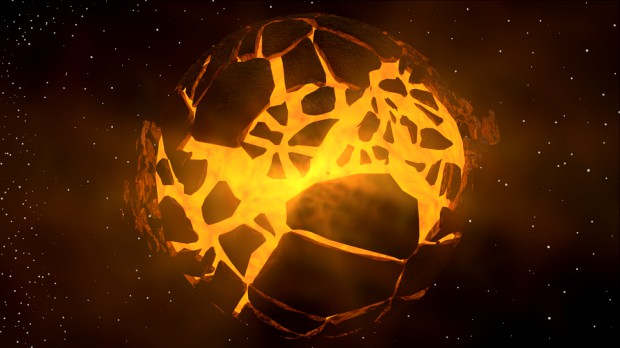 Exploding Planet
