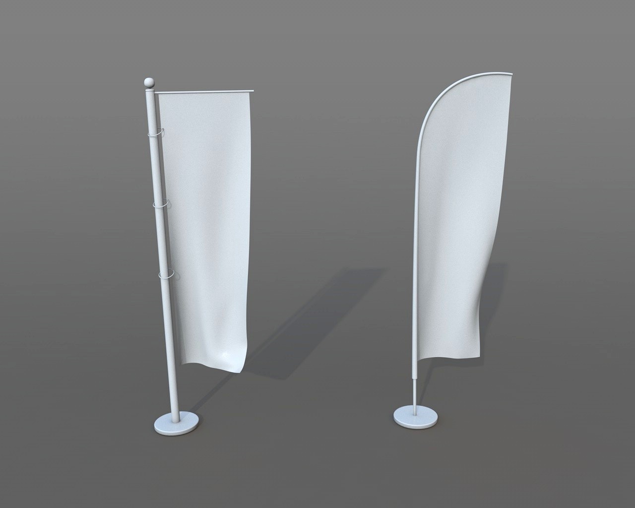 Flying Banner 3d model