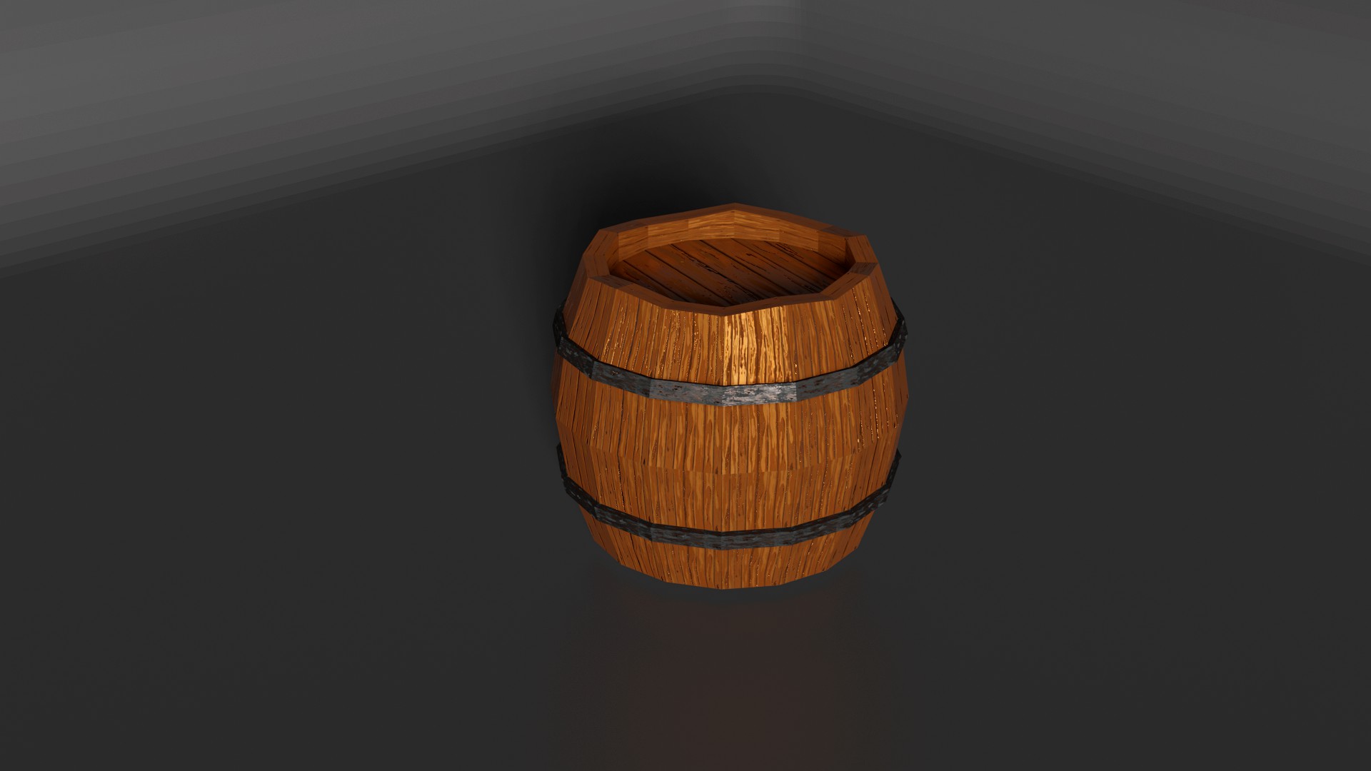 wooden barrel