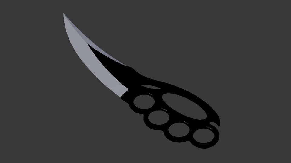 Brass Knuckle Knife