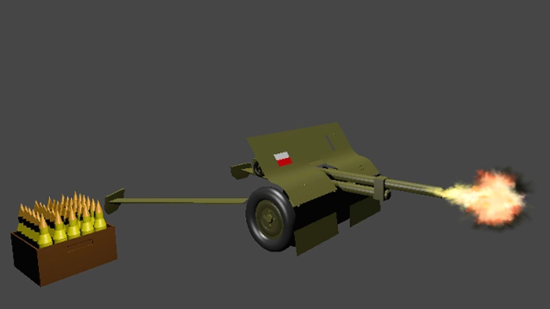 Polish Low Poly Artillery (37mm)