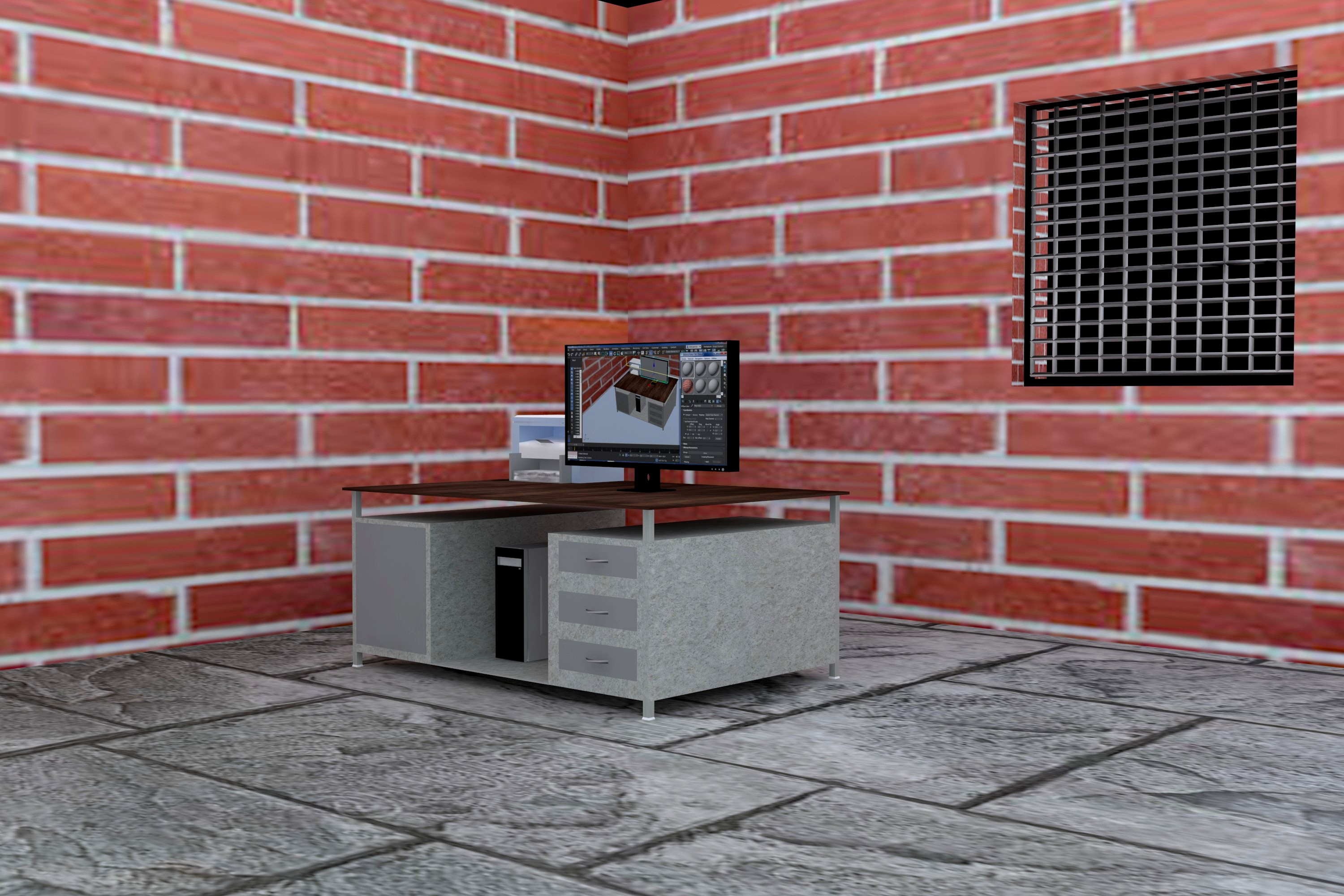 Computer with printer