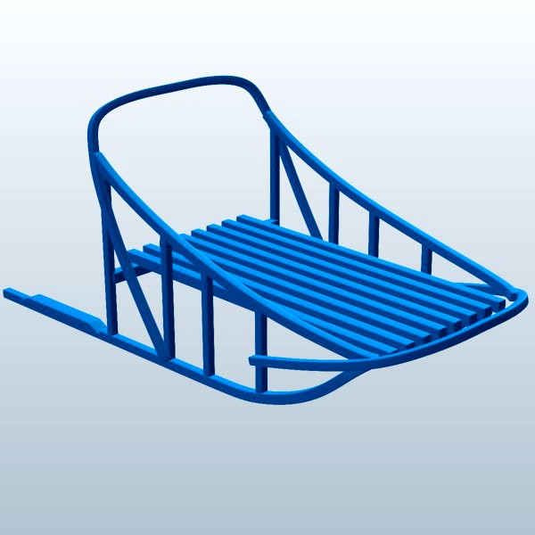 Dog sledding sled v1