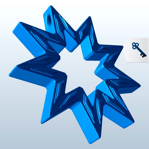 Bahai9 Pointed Star V1