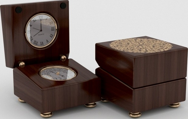 barometer clock-box