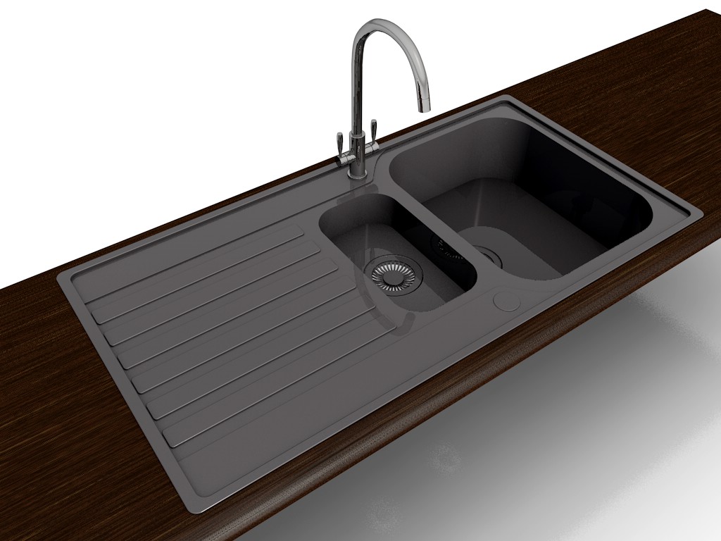Basic Kitchen Sink and Tap
