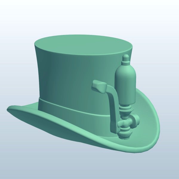 Steampunk Top Hat and Flair Steam Whistle v2