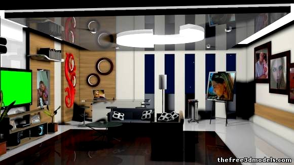 Living Room (CINEMA 4D)