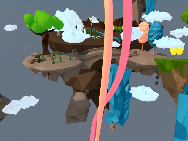 low poly template abstract