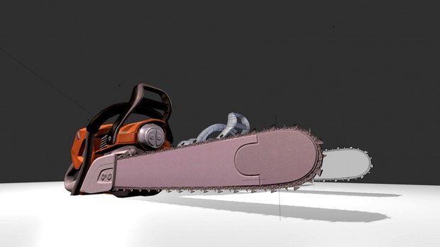 Chainsaw Animated Lowpoly
