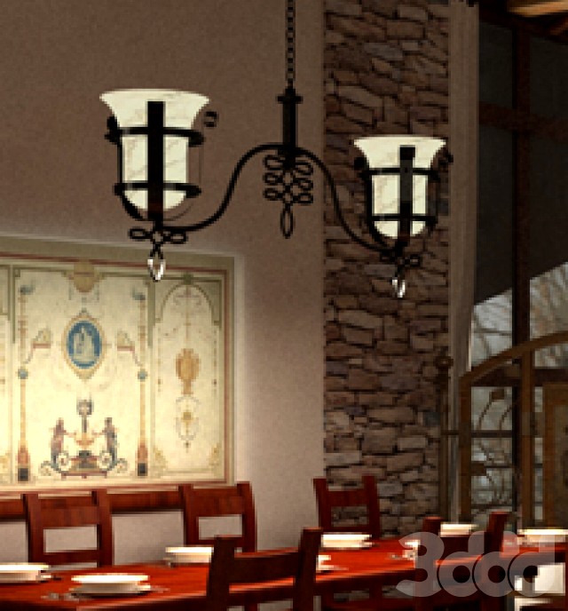 Люстра ковка