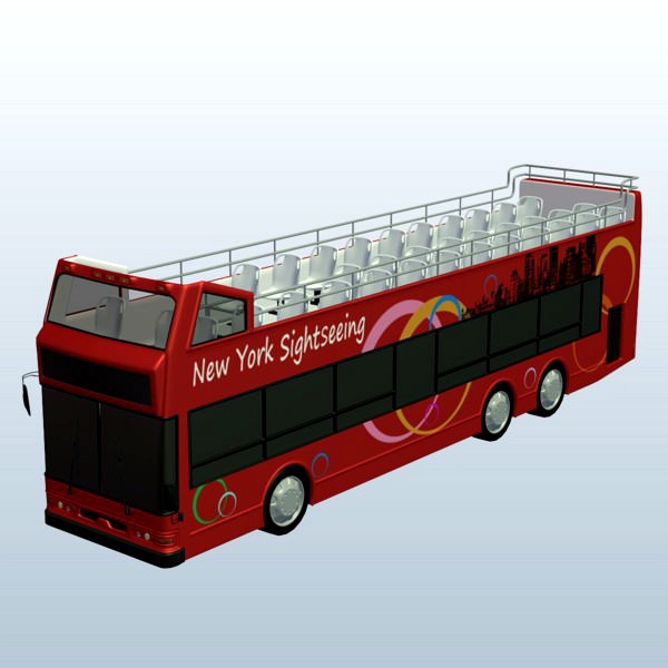 Tourist bus with open top V2
