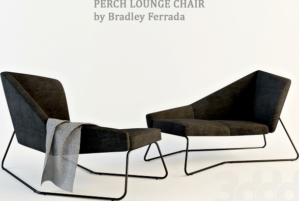 Perch lounge chair by Bradley Ferrada