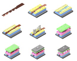 Metal Hinge part mold animation / Metal Menteşe parçası kalıp animasyonu