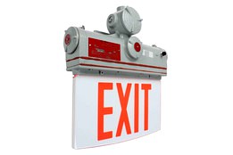 Explosion Proof Exit Sign - Class I, Division I - IP65 Rated - 120V/277VAC