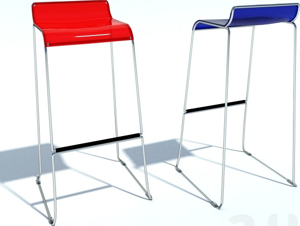 red and blue chairs