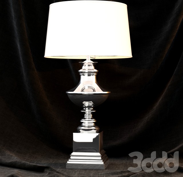 Gramercy nickel trophy table lamp