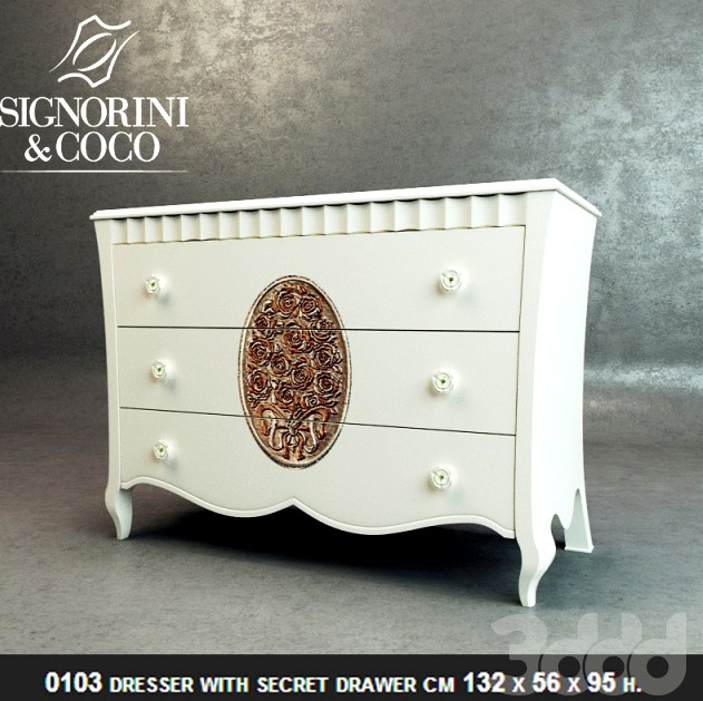 Signorini &amp; Coco LADY ROSE NI.KO Design Dresser with secret drawers_0103