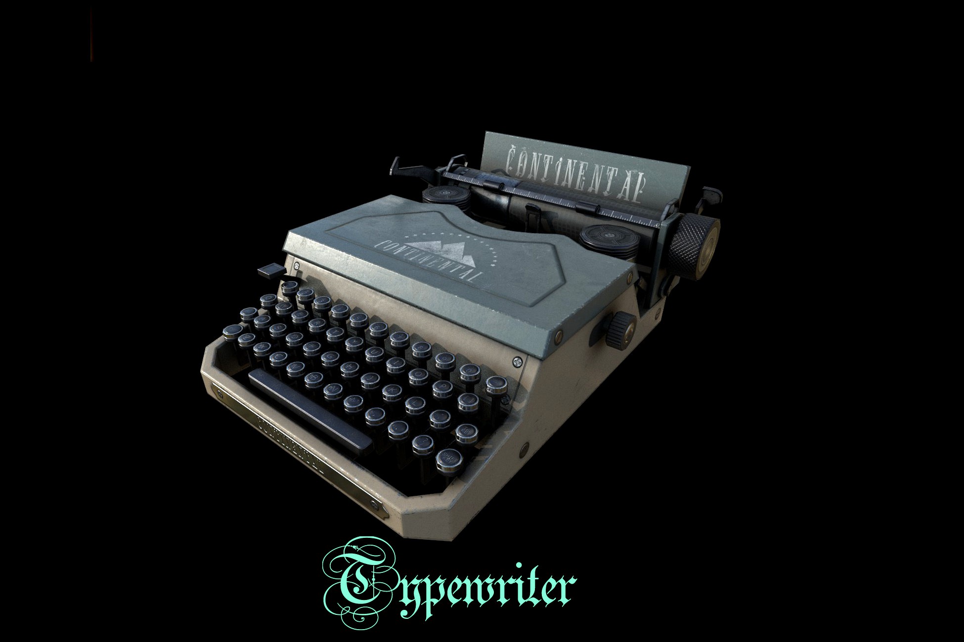 Old fashion typewriter