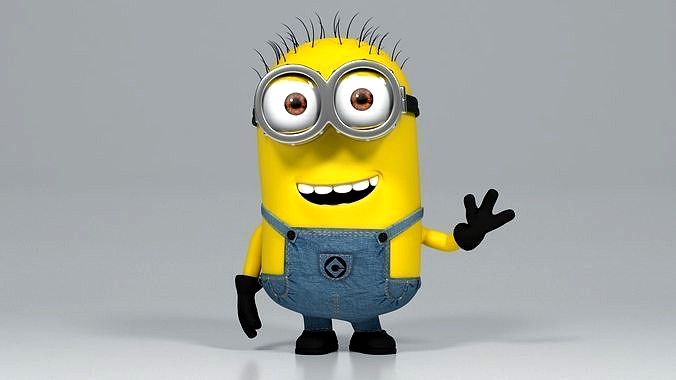 Minion character rigged