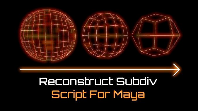Reconstruct Subdiv For Maya