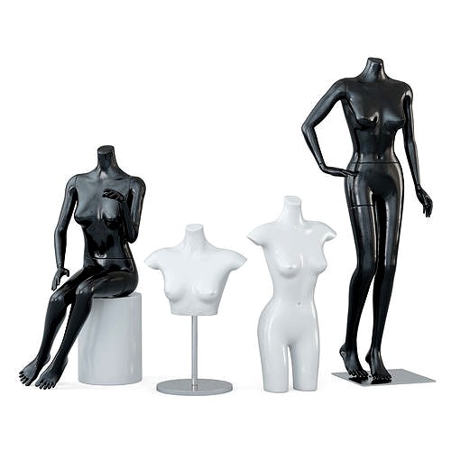 Four female mannequins 64