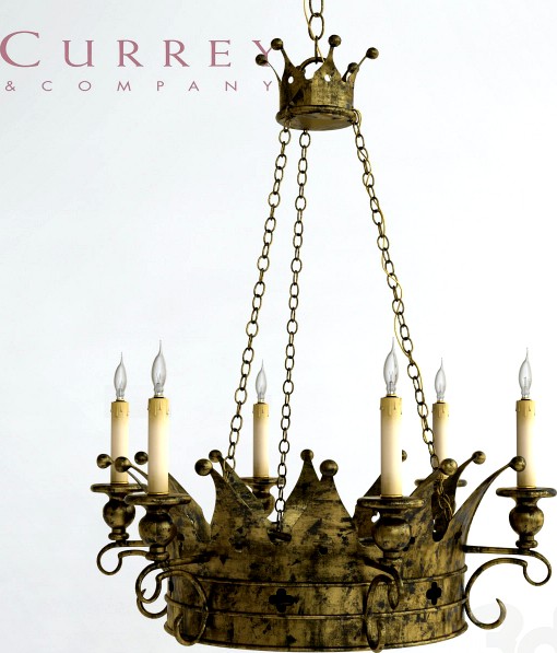 Currey &amp; Company Crown Chandelier