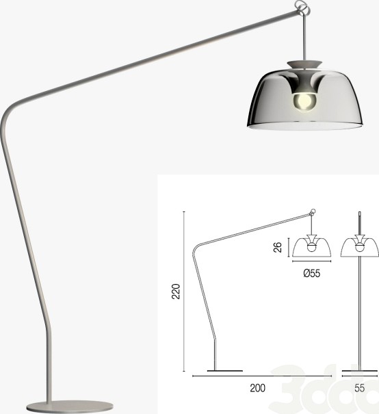 Calligaris arpege floor lamp