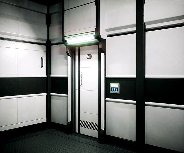 Modular Sci Fi Lab Corridor