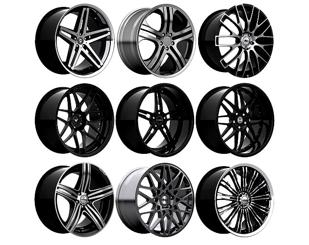 Bostainer Rim Rims - Asanti Brabus HRE Lexani Vossen Vorsteiner WALD Rotiform 3d model