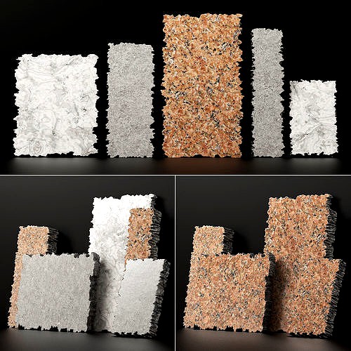 Slab mrable five part