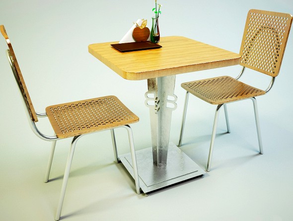 Table + Chair For Cafe
