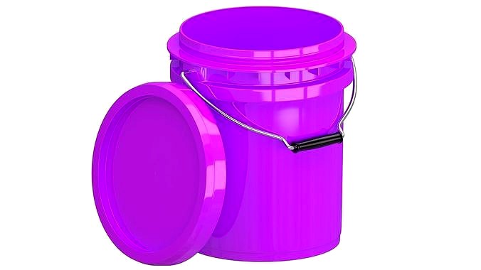 Food Grade 5l Plastic Bucket Purple