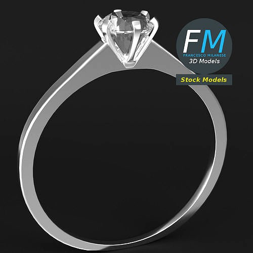 Diamond solitaire ring