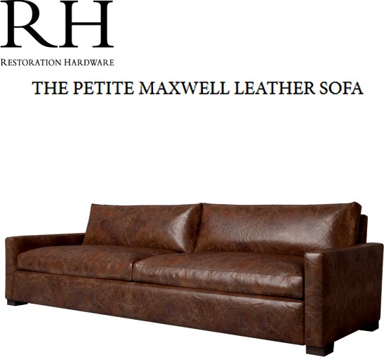 sofa RH petite maxwell