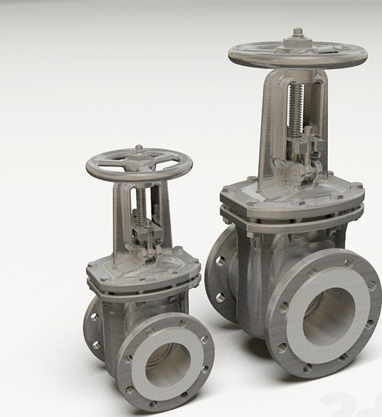 Задвижка 30с41нж Ду100 Ру16 3d model