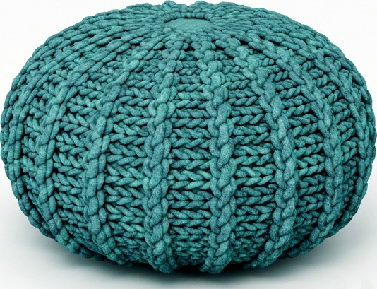 Knitted Pouf