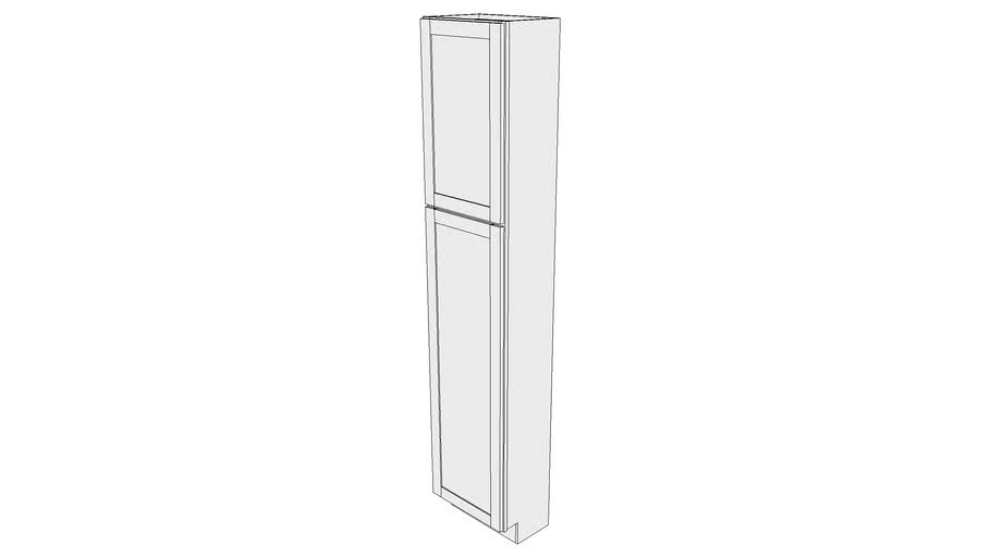 Bayside Tall Cabinet 12UCS1890 - 12 inch Deep, Shelves, One Door