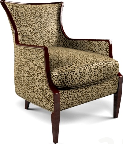 Nadia leopard chair