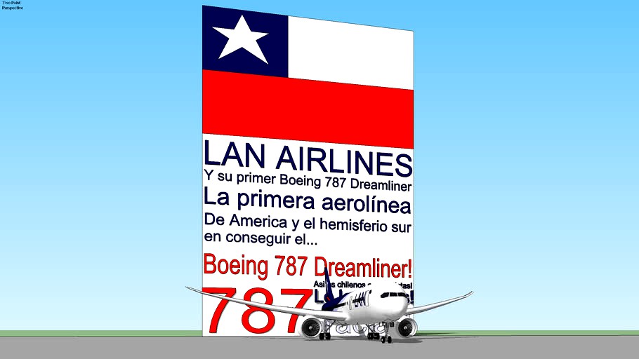 Primer Boeing 787-8 Dreamliner para LAN Airlines!