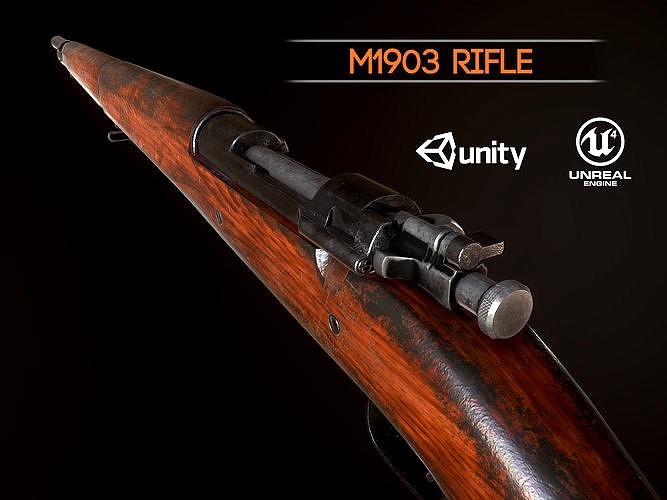 Springfield M1903 Sniper rifle USA WW2 PBR