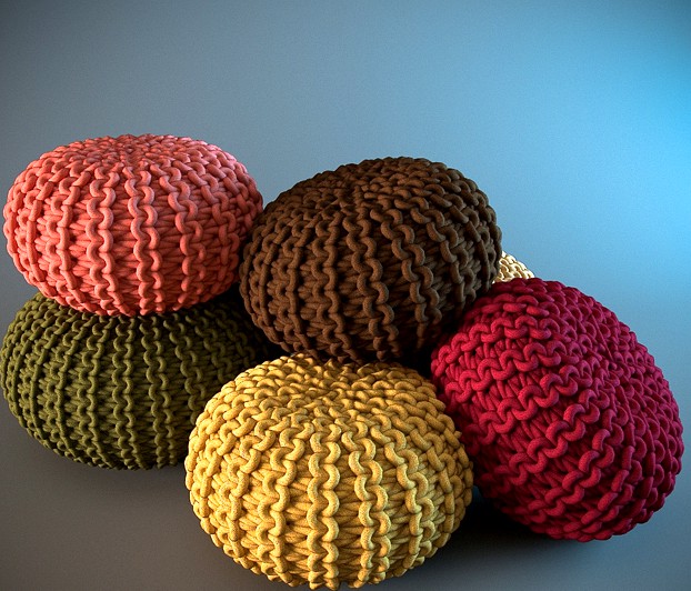 Urchin Poufs