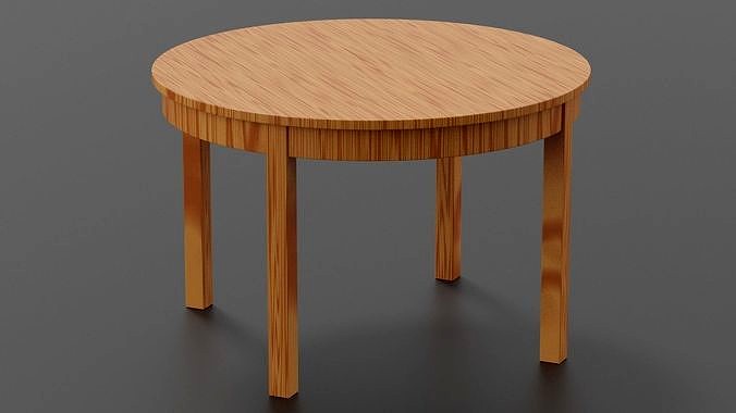 Wooden folded table