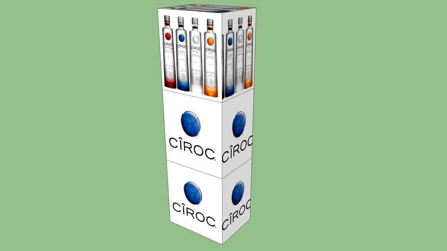 Ciroc Vodka 12pk 3 Case Stacker