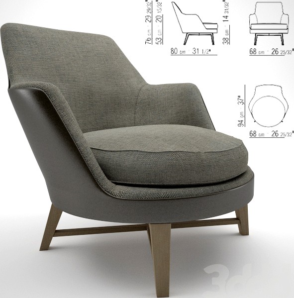 Кресло Flexform Guscio Soft