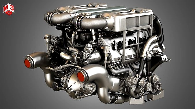 Veyron 8 Litre Engine - W16 Engine With 4 Turbochargers