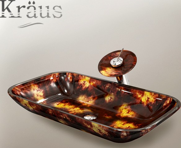 Kraus  Autumn Rectangular Glass