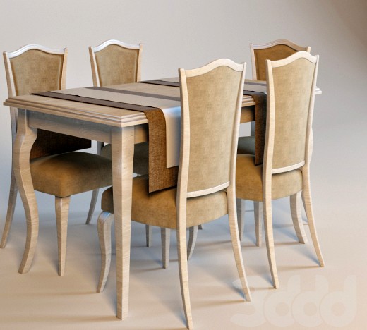 Стул Chair Bamar Aida /  Стол Table Mirandola Botticelli