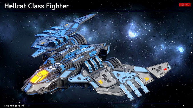 Spaceship Fighter Hellcat